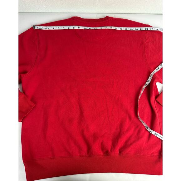 US Polo Assn Size XXL 2XL Sweatshirt Red Holiday Christmas Soft Crew Neck Men's - Picture 6 of 7
